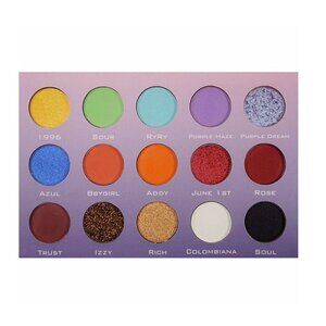 Illuminati X Isa Bedoya New In Plastic Colorful 15 Shade Eyeshadow Palette